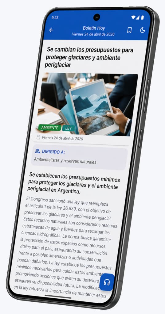 Primera parte del detalle de una noticia en Boletin Hoy